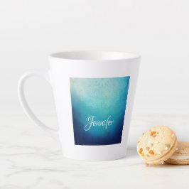 Blauw Mandala Abstract Latte Mok