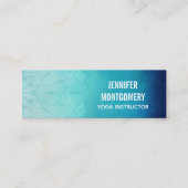  Blauw Mandala Abstract Mini Visitekaartje (Voorkant)