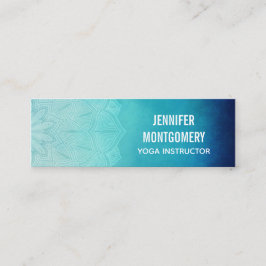  Blauw Mandala Abstract Mini Visitekaartje