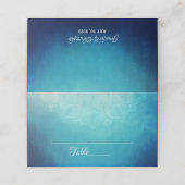 Blauw Mandala Abstract Plaatskaartje (Buitenkant ongevouwen)