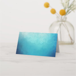 Blauw Mandala Abstract Plaatskaartje