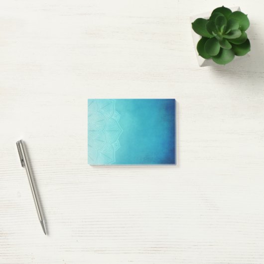  Blauw Mandala Abstract Post-it® Notes (Kantoor)