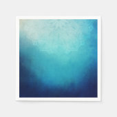  Blauw Mandala Abstract Servet (Voorkant)