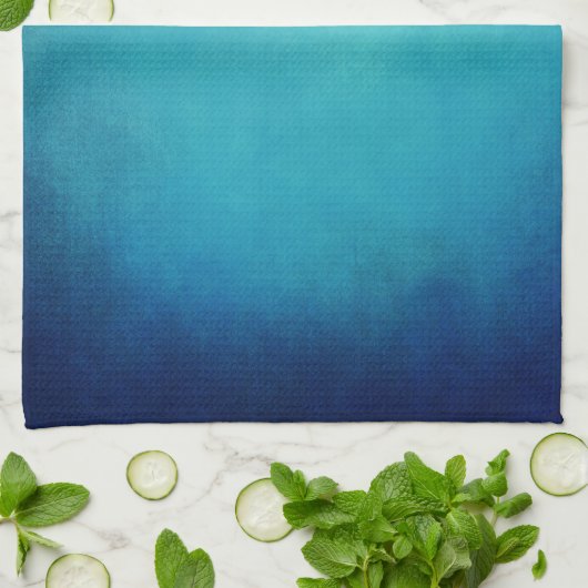  Blauw Mandala Abstract Theedoek (Gevouwen)