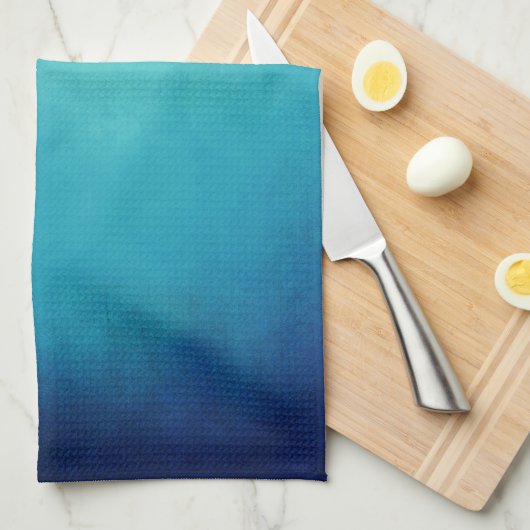  Blauw Mandala Abstract Theedoek (Quarter Fold)