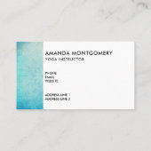  Blauw Mandala Abstract Visitekaartje (Achterkant)