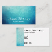  Blauw Mandala Abstract Visitekaartje (Voorkant / Achterkant)