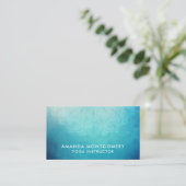 Blauw Mandala Abstract Visitekaartje (Staand voorkant)