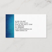 Blauw Mandala Abstract Visitekaartje (Achterkant)