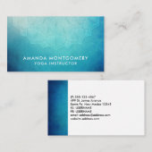 Blauw Mandala Abstract Visitekaartje (Voorkant / Achterkant)