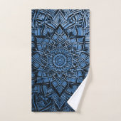 Blauw Mandala Bad Handdoek (Handdoek)