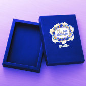 Blauw Mandala Bloemen Eid Mubarak Sticker