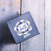 Blauw Mandala Bloemen Eid Mubarak Sticker