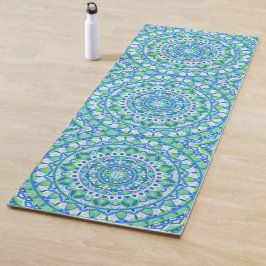 Blauw Mandala Boho Meditatie Fitness Spiritueel Yogamat