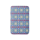 Blauw mandala harten patroon Thunder_Cove Badmat (Voorkant Verticaal)