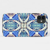 Blauw mandala harten patroon Thunder_Cove Case-Mate iPhone Case (Achterkant (horizontaal))
