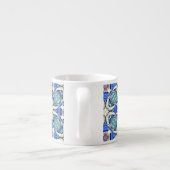 Blauw mandala harten patroon Thunder_Cove Espresso Kop (Achterkant)