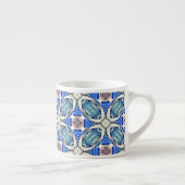 Blauw mandala harten patroon Thunder_Cove Espresso Kop (Rechts)