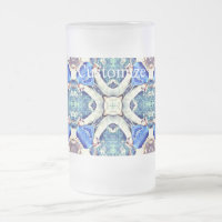 Blauw mandala harten patroon Thunder_Cove
