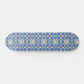 Blauw mandala harten patroon Thunder_Cove Persoonlijk Skateboard (Horizontaal)