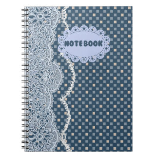 Blauw Mandala Kant Schrijfboek Notitieboek
