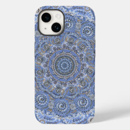Blauw Mandala met de woorden van het het leven van Case-Mate iPhone 14 Hoesje
