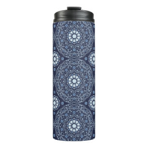 Blauw Mandala Thermische Bekerkop Thermosbeker