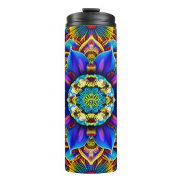 Blauw Mandala Thermokop Thermosbeker