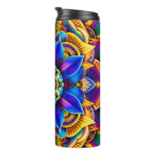 Blauw Mandala Thermokop Thermosbeker (Geroteerd rechts)