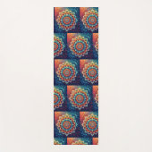 Blauw Mandala  Yogamat (Voorkant)