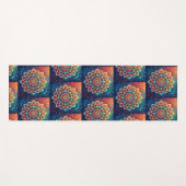 Blauw Mandala  Yogamat (Voorkant (horizontaal))