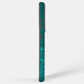 Blauw mandalontwerp samsung galaxy hoesje (Rechterkant)