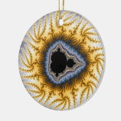 Blauw Mandel Kerstornament Keramisch Ornament (Links)