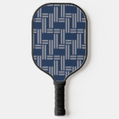 Blauw mandje, piekpatroon, Japanse stijl Pickleball Paddle (Voorkant)