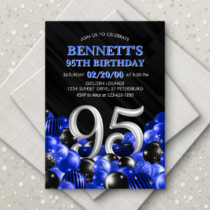 Blauw-Mannen 95ste verjaardag Kaart