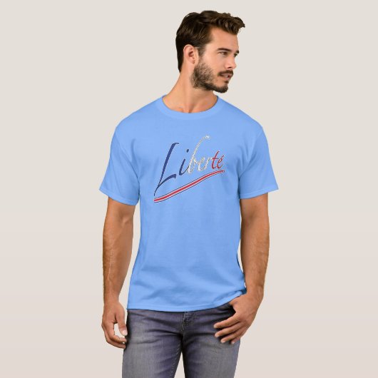 blauw mannen basisshirt t-shirt (Voorkant volledig)