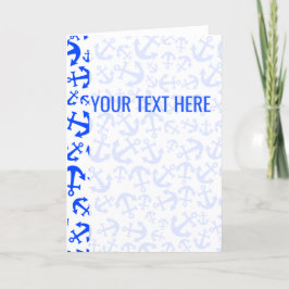 Blauw marien ankerpatroon aankondiging