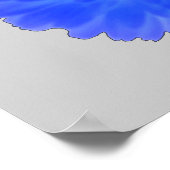 Blauw marigold Poster (Hoek)