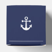 Blauw marine huwelijksgunstdozen met anker bedankdoosjes (Bovenkant)