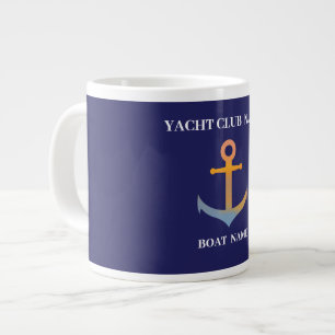 Blauw marine Nautilus Anker jachtclub boot marina Grote Koffiekop