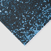 Blauw marine vonk glitter Sweet 16th bruid Tissuepapier (Detail)