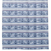 Blauw Marine Wit Rood Scheepvaart Ankers