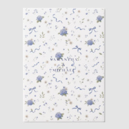Blauw marineblauw modern minimalistisch bloemig hu vellum uitnodigingen