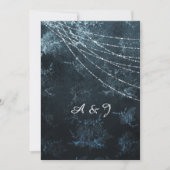 blauw-marineWEDING INVITATIE Kaart (Voorkant)