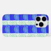 Blauw maritiem thema Case-Mate iPhone case (Achterkant (horizontaal))