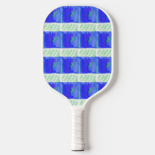 Blauw maritiem thema  pickleball paddle