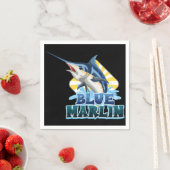 blauw-marlijn-vis-tshirt-met-karton-karakter servet (Insitu)