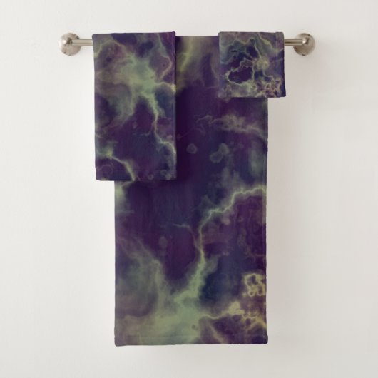blauw Marmer abstract Bad Handdoek (Insitu)
