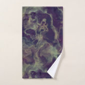 blauw Marmer abstract Bad Handdoek (Handdoek)