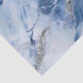 Blauw marmer abstract kustpatroon tissuepapier (Detail)